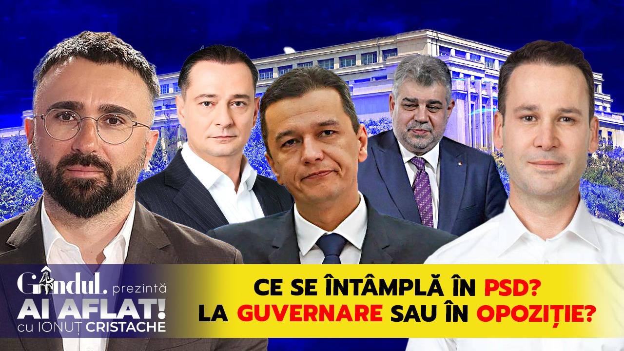Robert Negoiță- PSD intră la GUVERNARE sau rămâne în OPOZIȚIE? | „Ai Aflat! Cu Ionuț Cristache”
