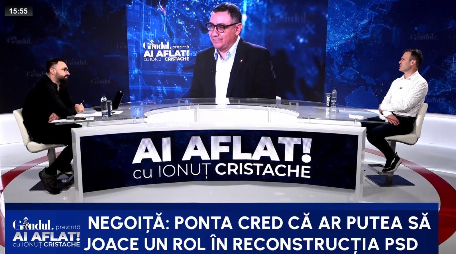 Robert Negoiță: Victor Ponta, un lider egoist în reconstrucția PSD