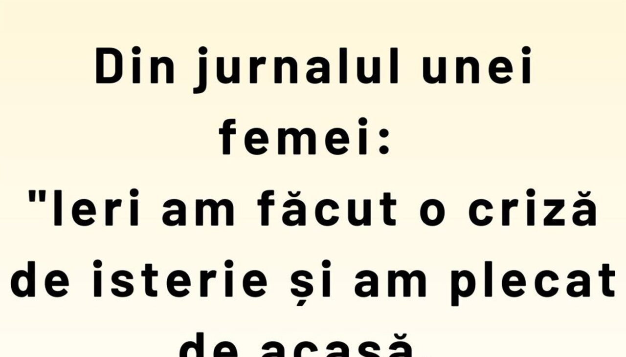 BANCUL ZILEI | Din jurnalul unei femei