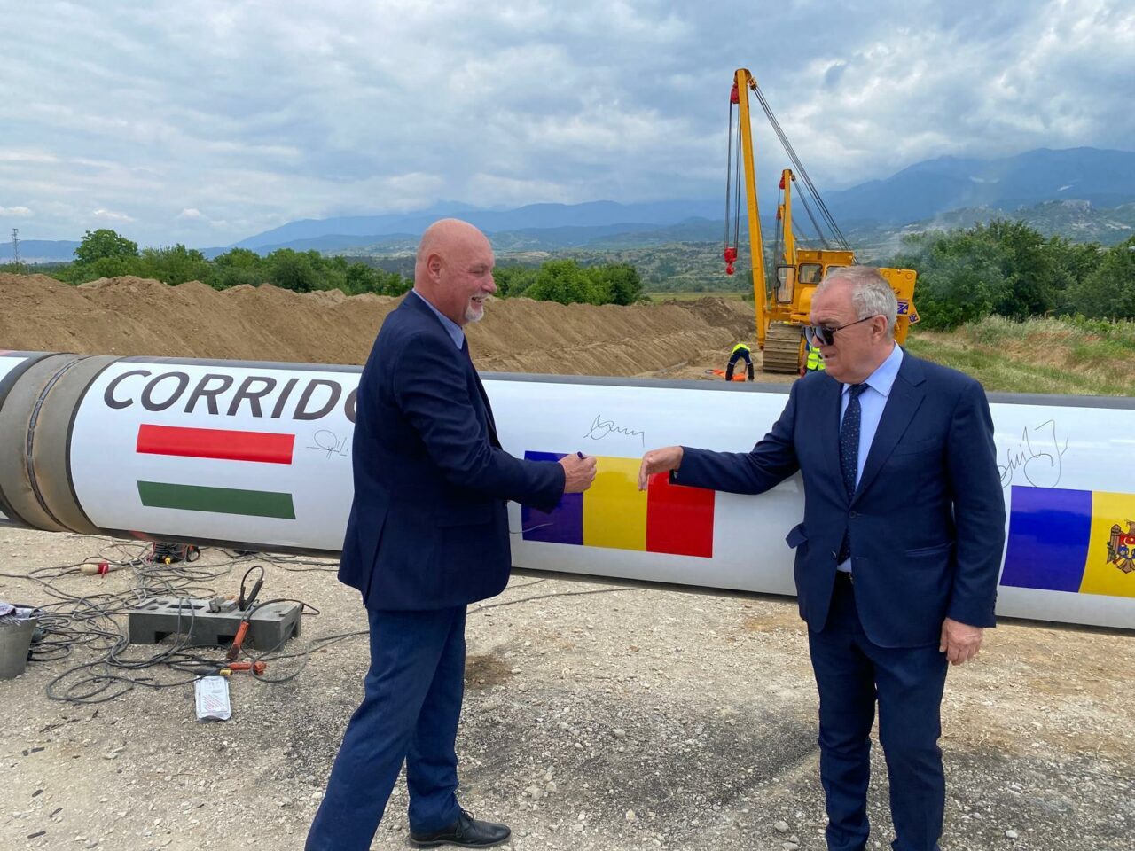 Miniștrii Energiei și șefii operatorilor de sistem, în inspecție la Coridorul Vertical. Șeful TRANSGAZ: „Proiectul își dovedește viabilitatea”