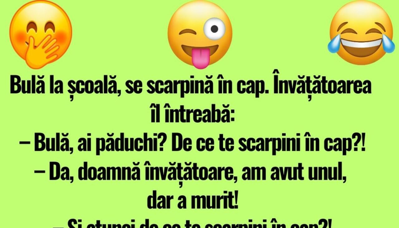BANCUL ZILEI | Învățătoarea, Bulă și păduchii