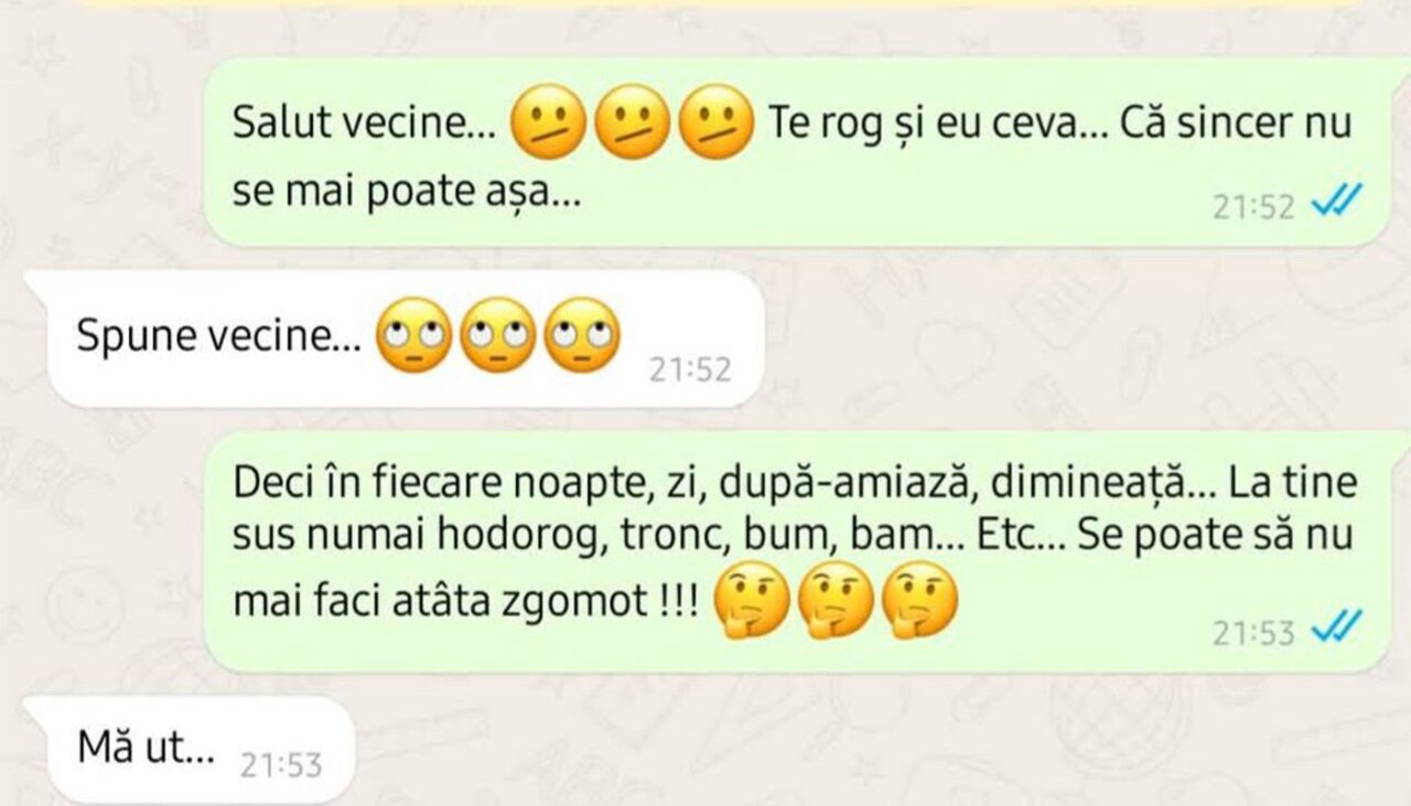 Bancul de marți | Vecinul zgomotos