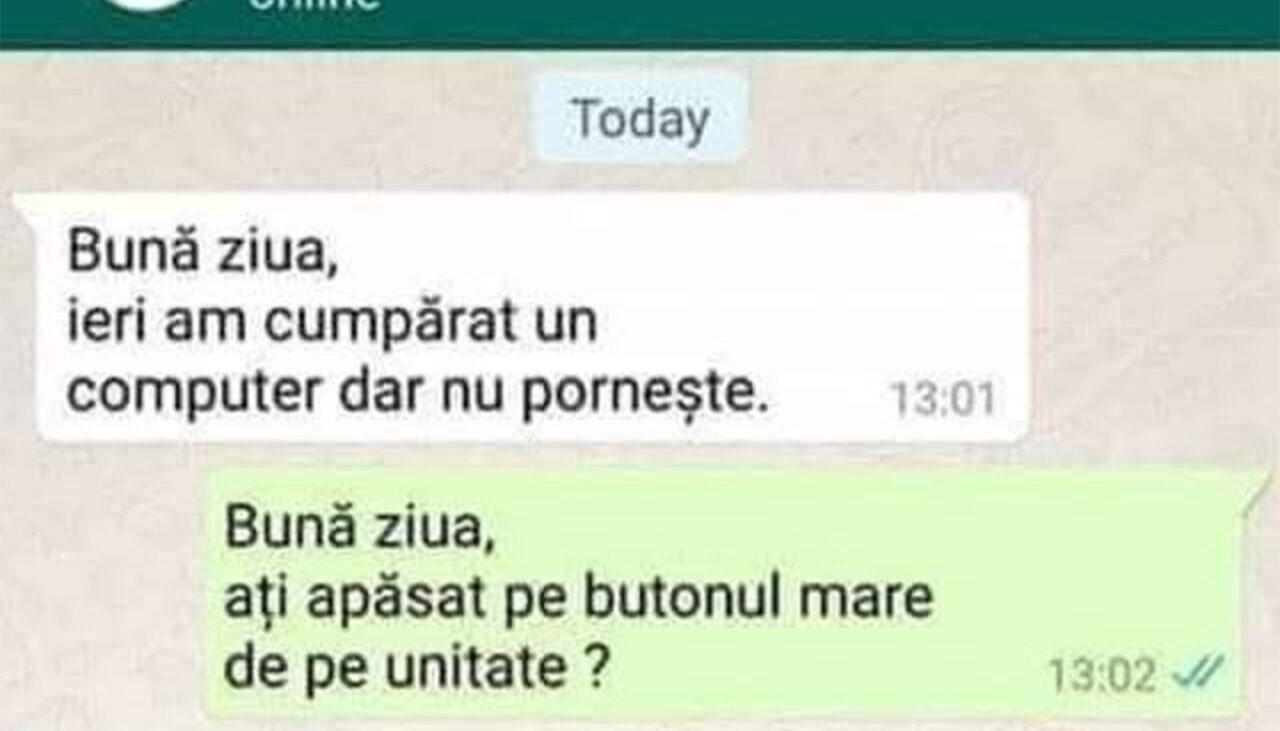Bancul de joi | Probleme cu computerul