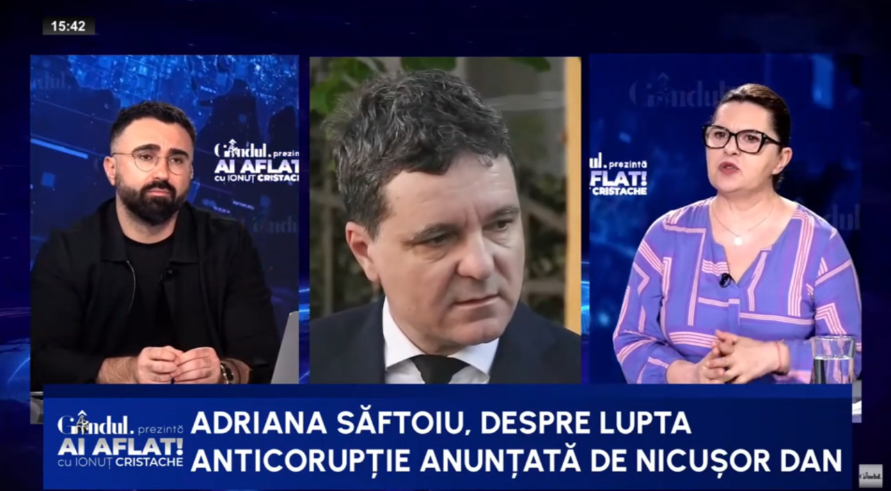 Adriana Săftoiu: „Cu serviciile e vorba de joc psihologic. Să-i fi venit lui Nicușor idee cu colaborarea cu serviciile?