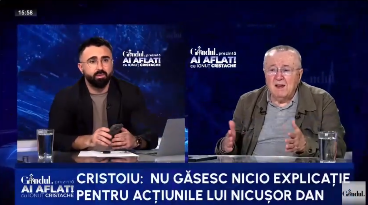 Ion Cristoiu: Până acum, tot ce a făcut Nicușor e un dezastru. Dacă nu o scoteau pe Lasconi cu fotografiile….ea îl bătuse la scor, la dezbatere