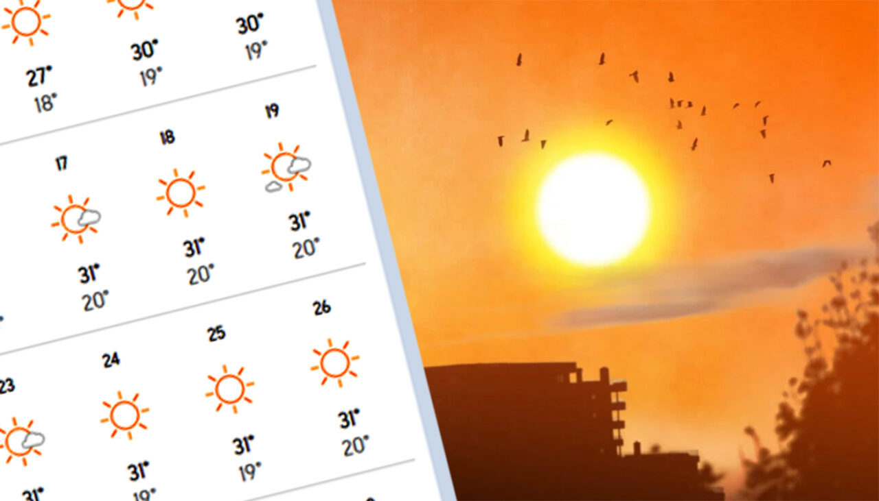 Temperaturi ciudate în luna IULIE 2025, în București, anunțate de meteorologii Accuweather