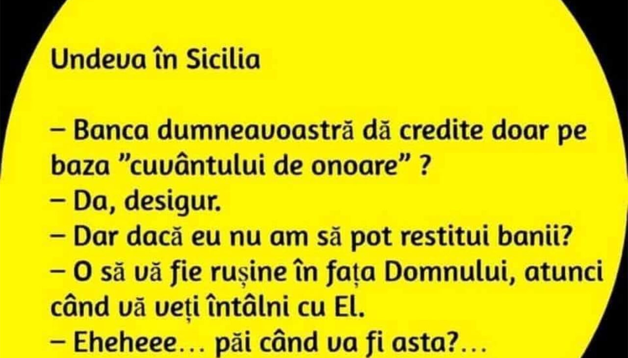 BANCUL ZILEI | Undeva în Sicilia
