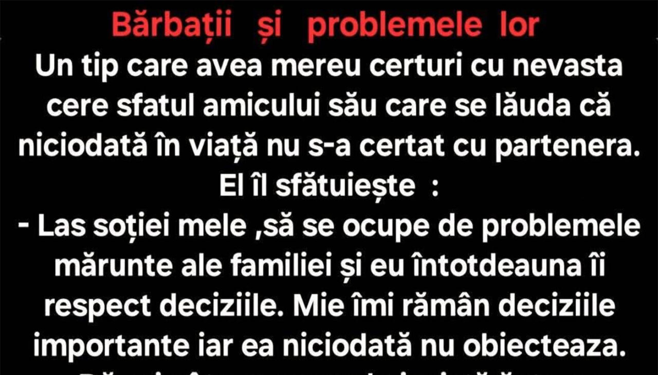 BANCUL ZILEI | Bărbații și problemele lor