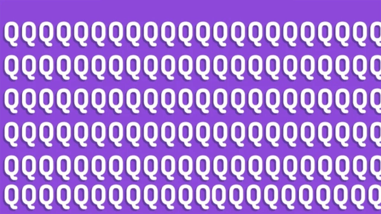 Test de inteligență | Printre literele „Q” din imagine, s-a ascuns un „O”. L-ați găsit?