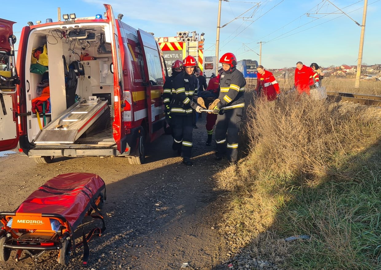 Accident feroviar tragic în Dâmbovița: O persoană decedată și două rănite grav