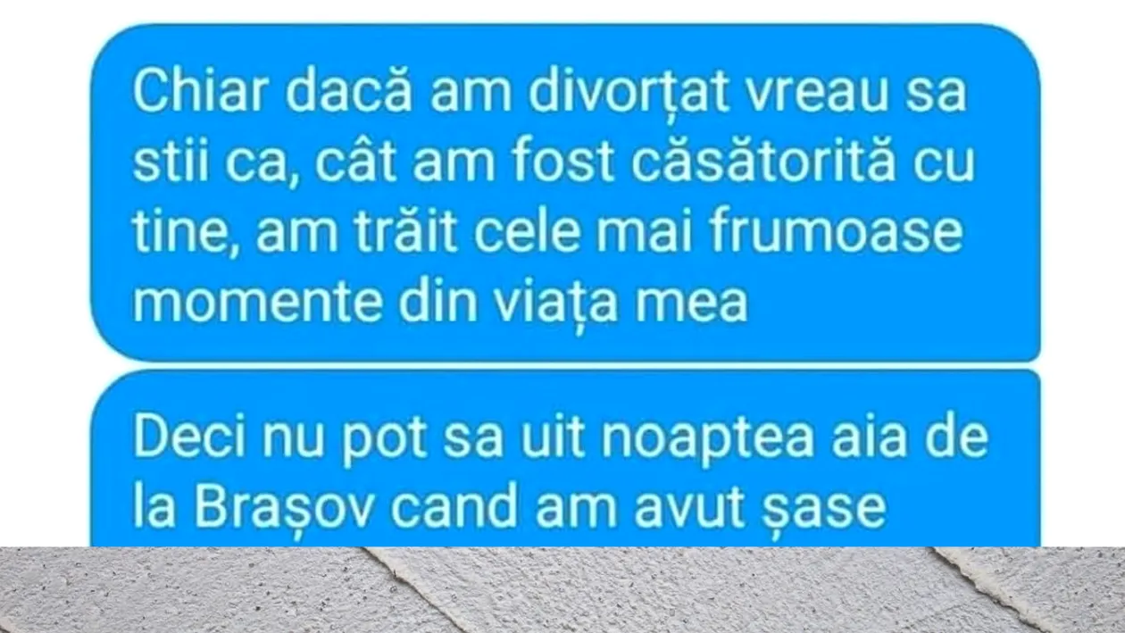 BANCUL de luni | „Cât am fost căsătorită cu tine, am trăit cele mai frumoase momente din viaţa mea”