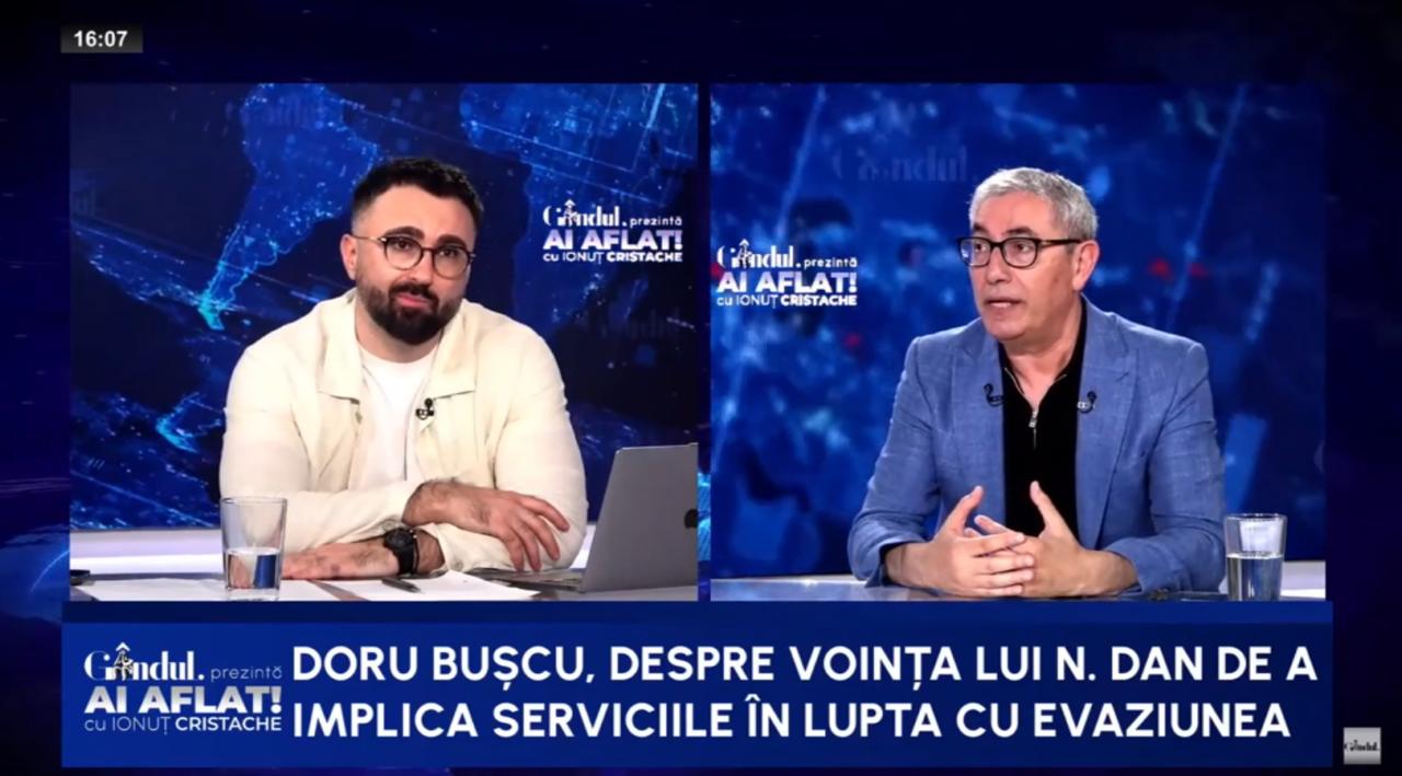 Doru Bușcu: „EVAZIUNEA fiscală este o infracțiune”