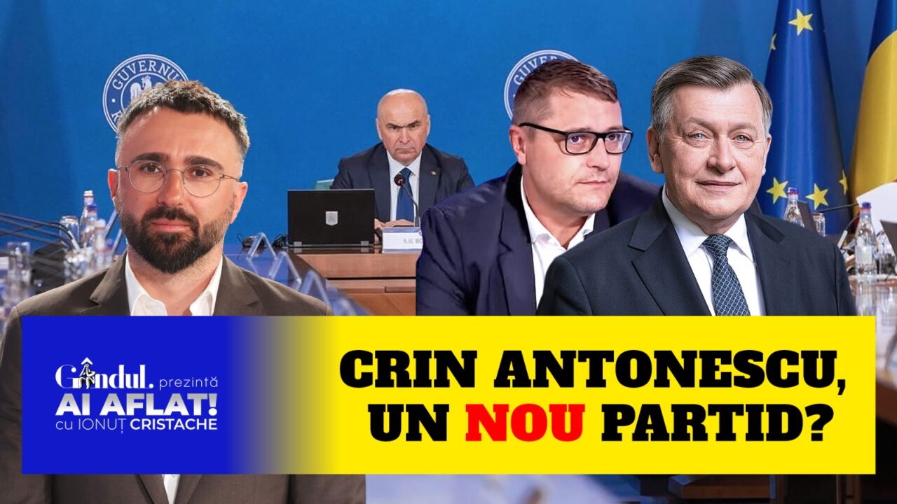 Crin Antonescu – Va rezista cuplul Nicușor Dan-Ilie Bolojan? | Vladimir Ionaș – ce cotă are Guvernul Bolojan? | „Ai aflat! cu Ionuț Cristache”