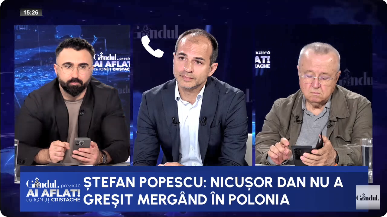 Ștefan Popescu: „Am dat prea multă importanță vizitei lui Nicușor Dan în Polonia”