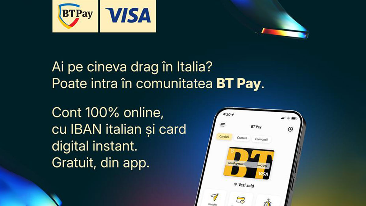 Români în Italia? Acum banking-ul e mai simplu ca niciodată, cu BT Pay de la Banca Transilvania