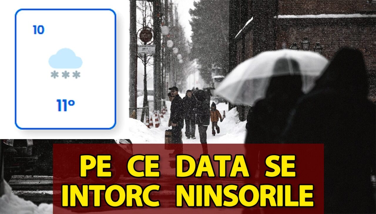 Meteorologii Easeweather au făcut deja anunțul. Pe ce dată se întorc ninsorile în România