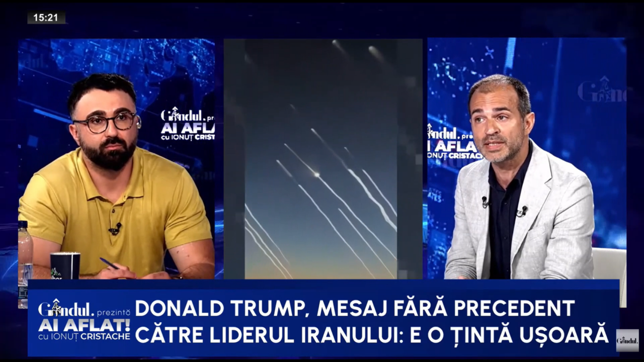 Ștefan Popescu: „Netanyahu condiționează încheierea conflictului de ELIMINAREA Aiatolahului”