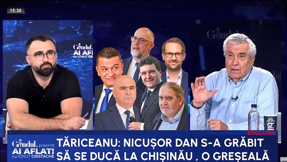Călin Popescu Tăriceanu: Vizita lui Nicușor Dan la Chișinău a fost o GREȘEALĂ. Trebuia să o invite pe Maia Sandu să vină