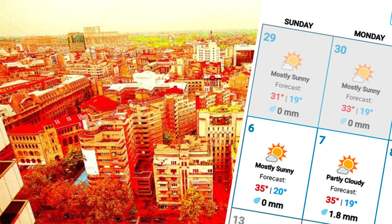 Meteorologii Weather Underground anunță o lună iulie 2025 cum n-a mai fost în România. Ce se întâmplă în București