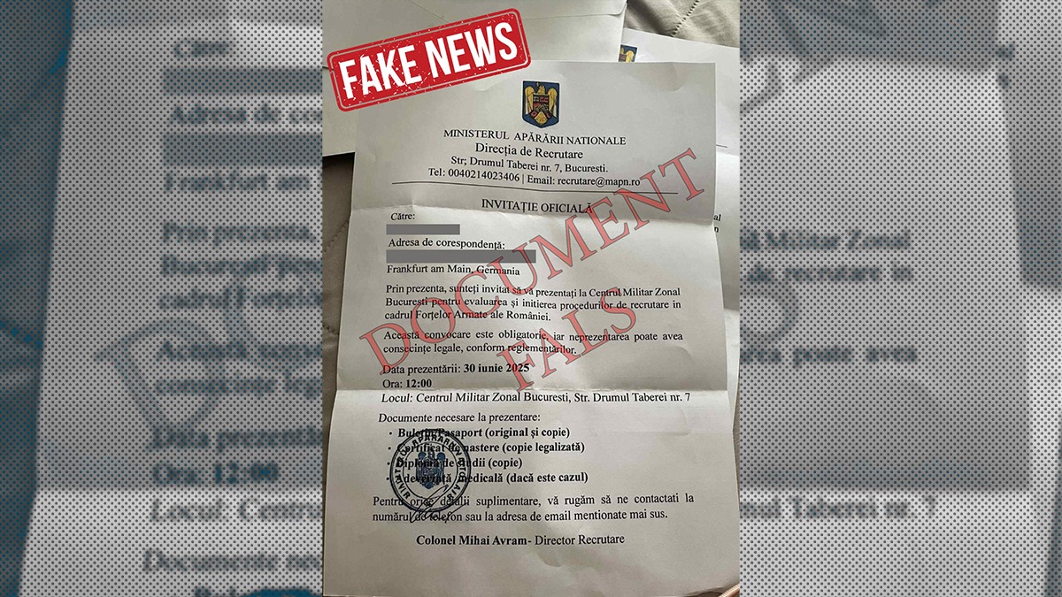Mai mulți români din diaspora au primit „invitații” să meargă la recrutare. Avertismentul MApN