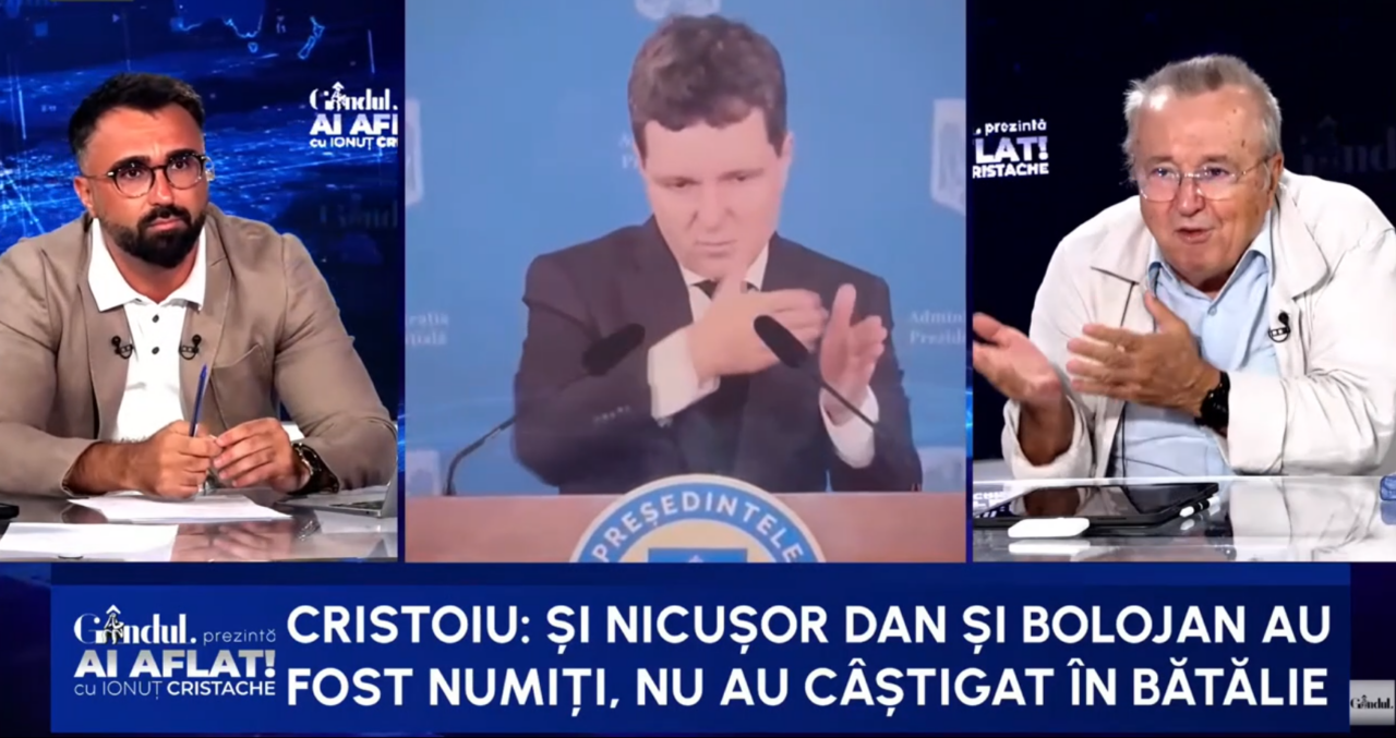 Ion Cristoiu: Ilie Bolojan și Nicușor Dan au fost numiți. Nu Nicușor l-a bătut pe Simion