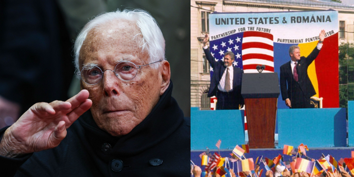 11 IULIE, calendarul zilei: Giorgio Armani împlinește 91 de ani/ Bill Clinton vizita pentru 8 ore Bucureștiul