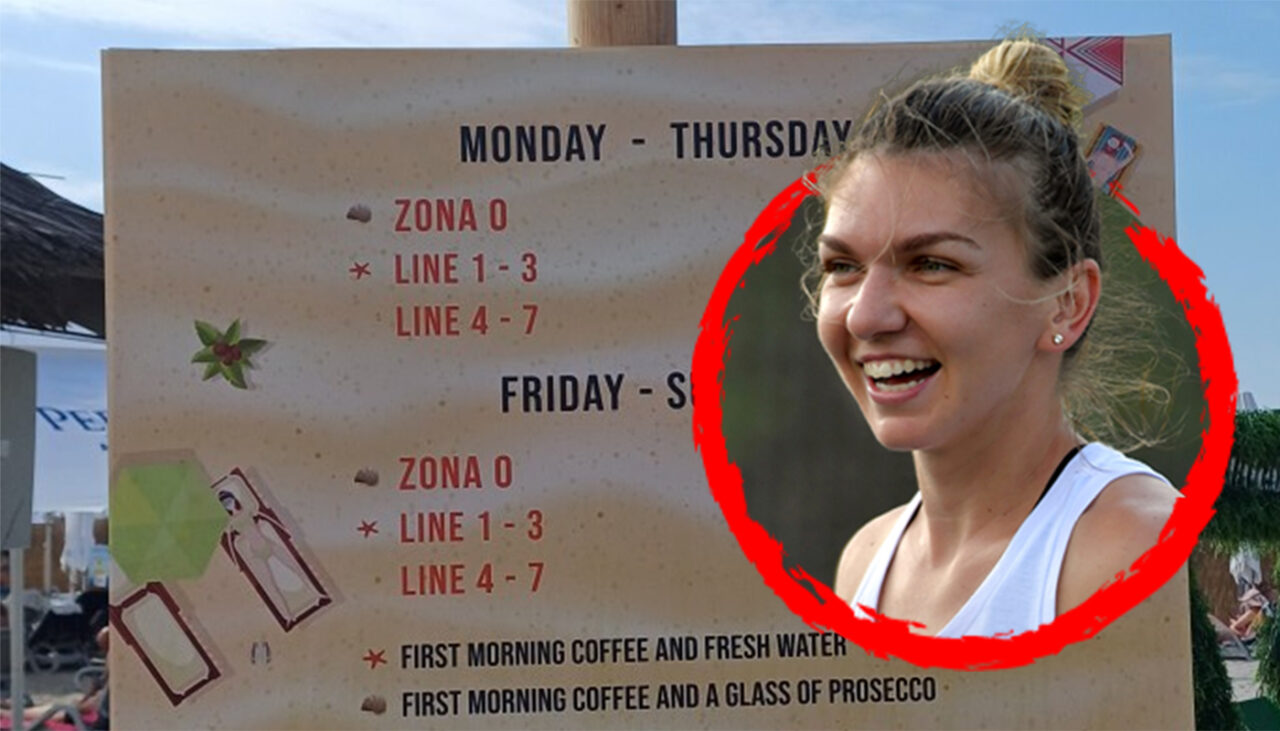 Nu este o glumă! Cât costă un șezlong pe plaja din Mamaia a familiei Simonei Halep, unde administratorul i-a făcut „săraci” pe turiștii cu cearșafuri