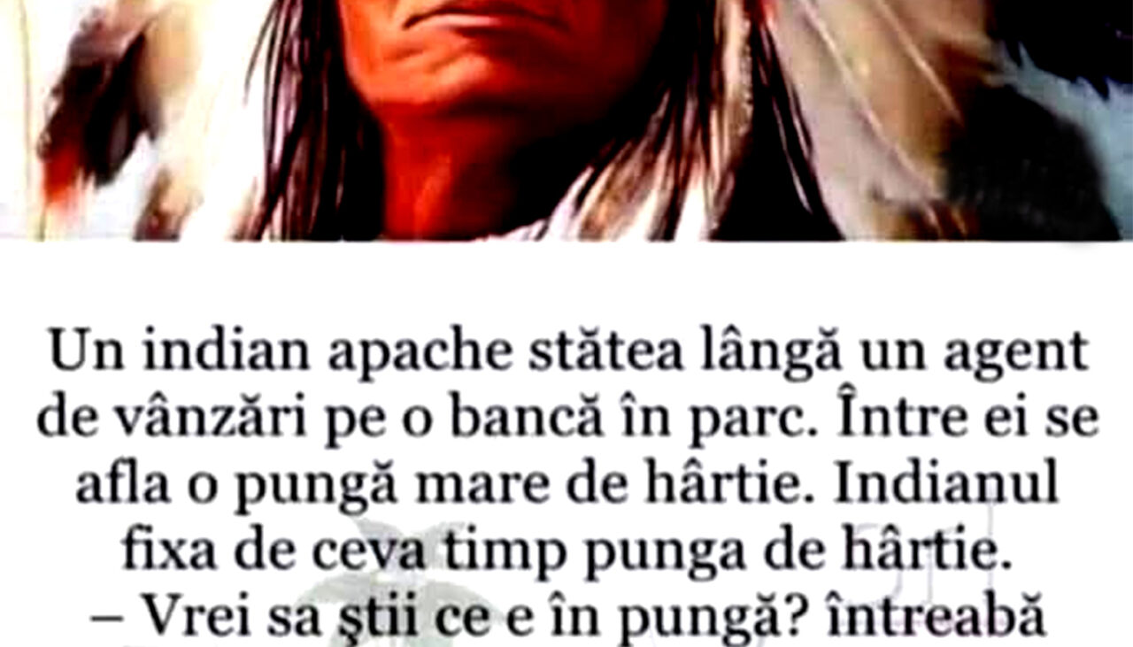 BANCUL ZILEI | Indianul apache și agentul de vânzări