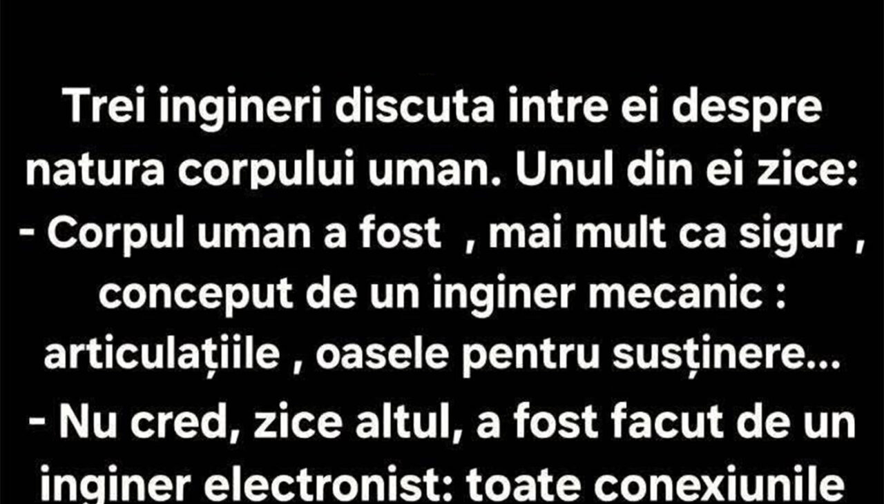 BANCUL ZILEI | Inginerii și natura corpului uman