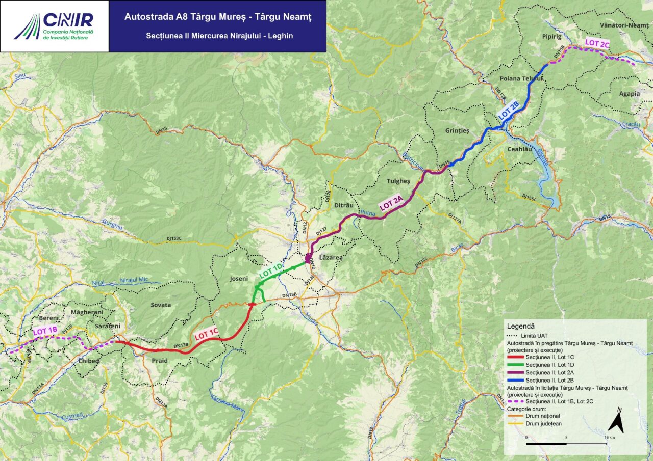 Ciprian Șerban, ministrul Transporturilor: CNIR a atribuit contractul pentru lotul 1D Joseni–Ditrău al autostrăzii Unirii