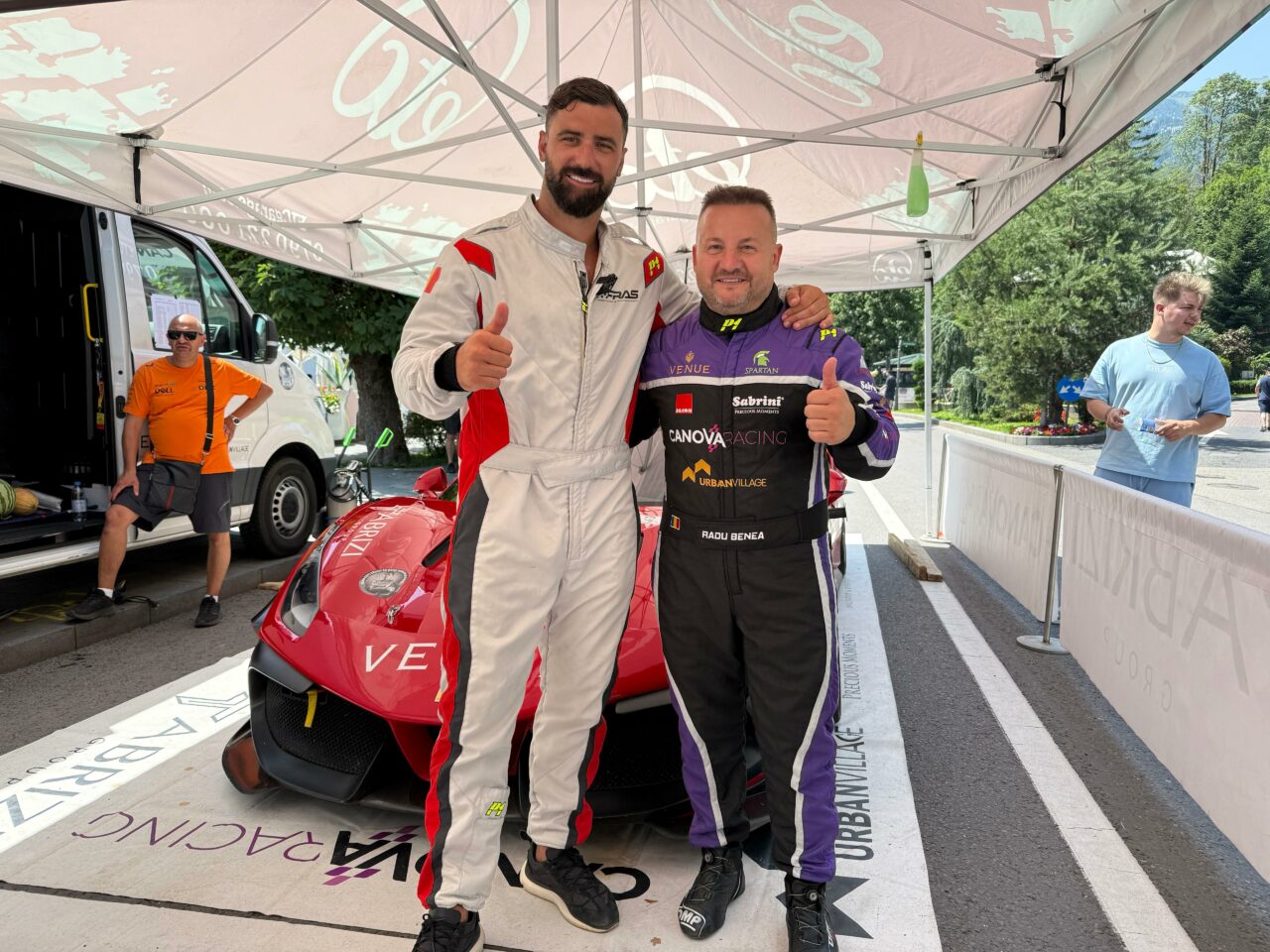 Andrei Stoica, copilot pe un Ferrari 488 Challenge la etapa de viteză în coastă de la Sinaia: „O experiență incredibilă!”