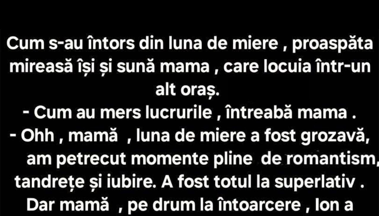 Bancul de miercuri | Ce se întâmplă după ce luna de miere ia sfârșit