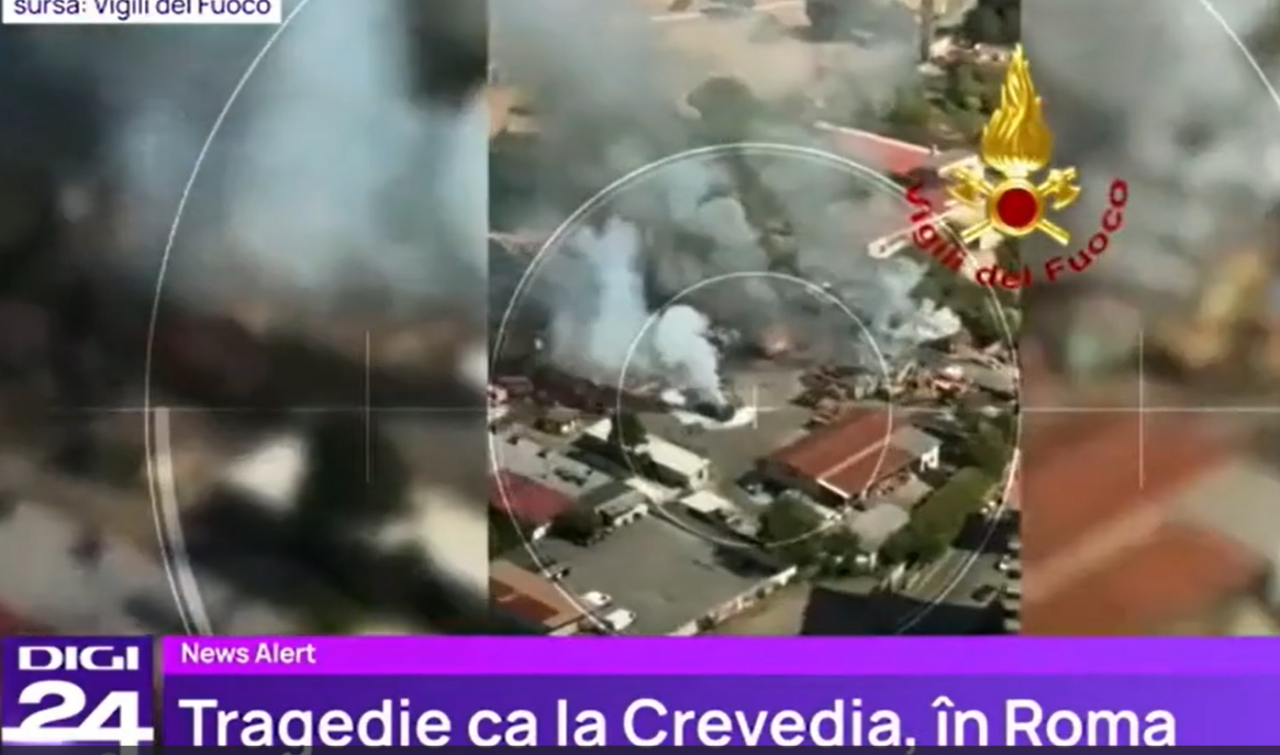 Scenariul Crevedia la Roma. Pompierii, la un pas de moarte în încercarea de a stinge incendiul într-o benzinărie