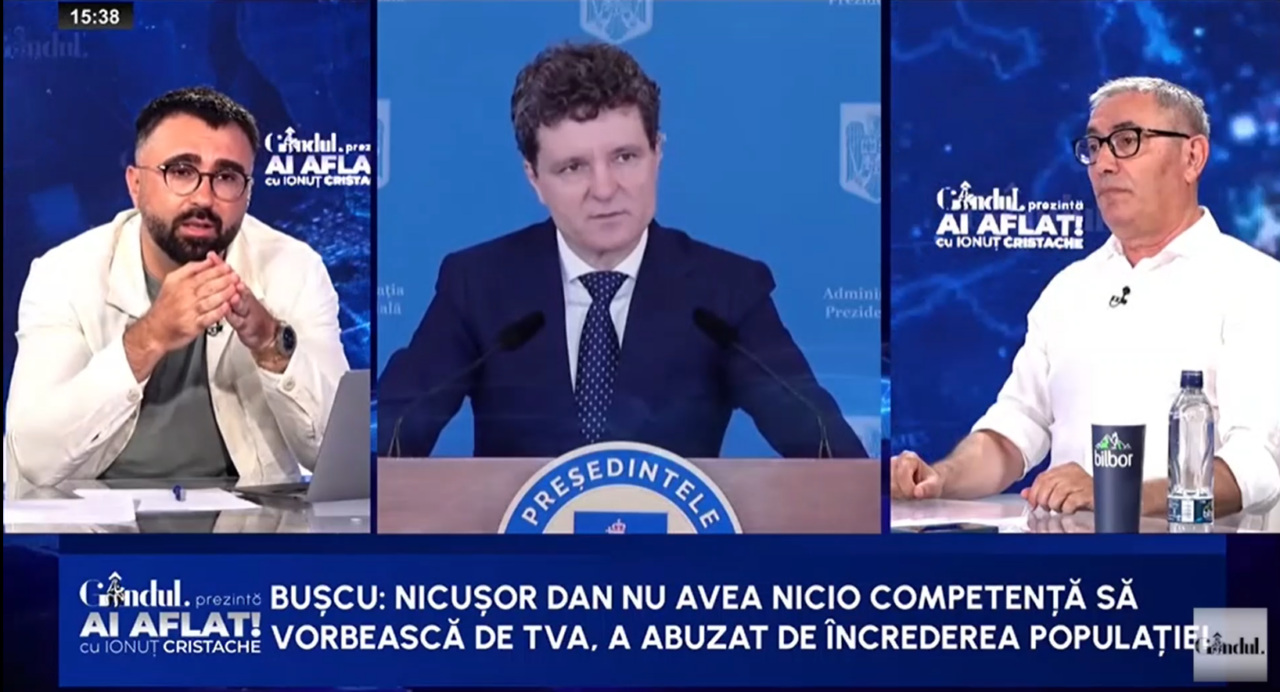 Doru Bușcu: „NICUȘOR e președinte, dar el nu are putere asupra guvernului”