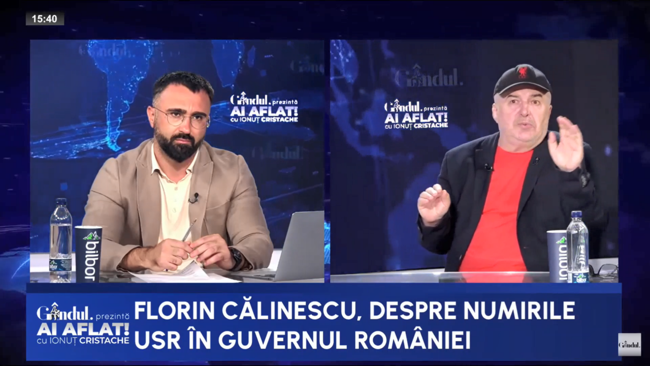Florin Călinescu: „Nicușor Dan i-ar pune PLUMB în ghete lui Moșteanu”