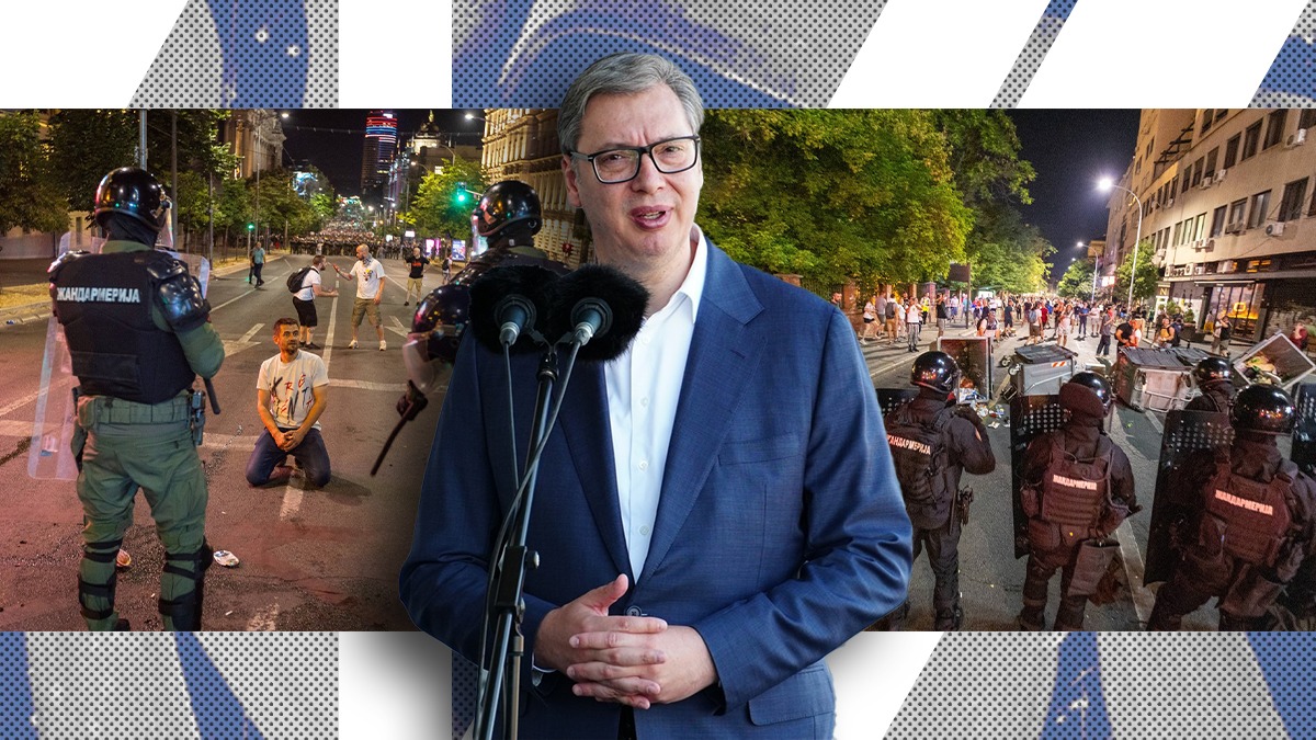 Studenții sârbi continuă PROTESTELE împotriva regimului Vučić. „Să nu se schimbe doar culoarea bastonului folosit pentru a bate oamenii”