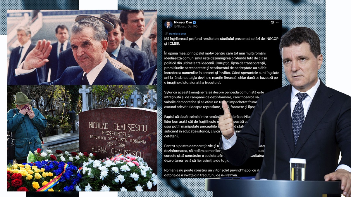 Nicușor Dan se declară îngrijorat că aproape jumătate din români idealizează comunismul: „Principalul motiv este dezamăgirea față de clasa politică”
