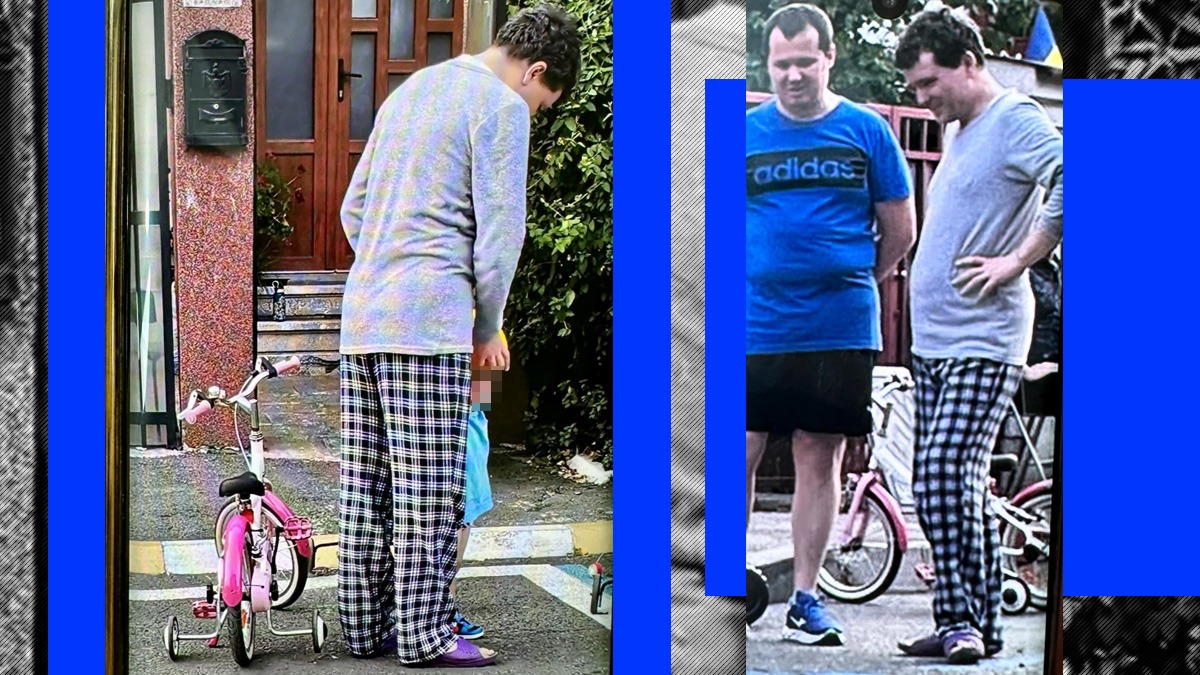 Imagini inedite. Președintele Nicușor Dan în pijama și papuci mov