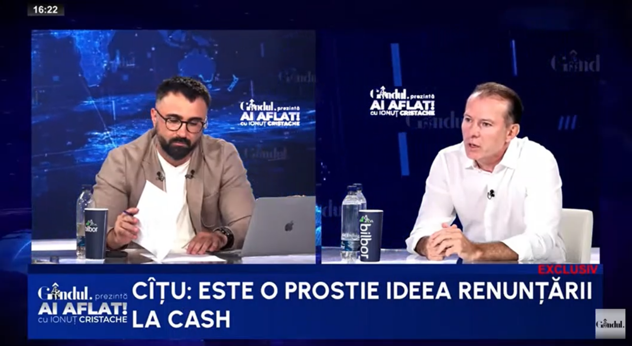 Florin Cîțu: „Este o prostie ideea să renunți la CASH”