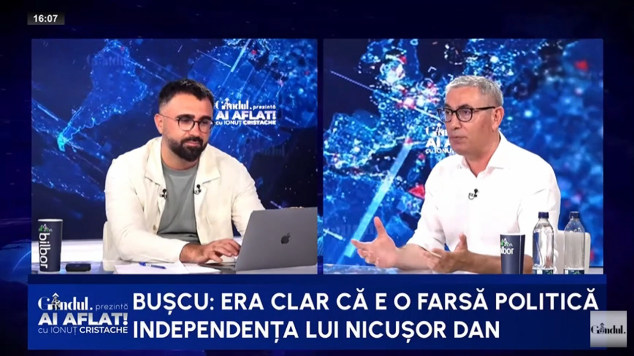 Doru Bușcu: „INDEPENDENȚA lui Nicușor Dan a fost un joc, un slogan electoral”