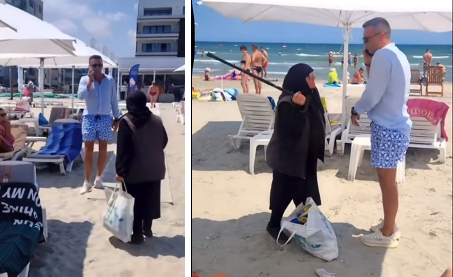 Škandal na ekskluzivni plaži v Mamaii Nord: Ženska napadla moškega