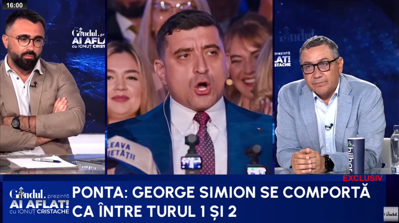 Victor Ponta: „George Simion se comportă ca între turul 1 și turul 2”