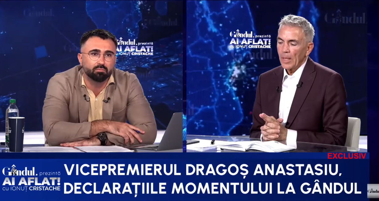 Dragoș Anastasiu: „Cum am ajuns vicepremier? Printr-un telefon în care mi s-a spus: «Cred că e momentul să te implici»”
