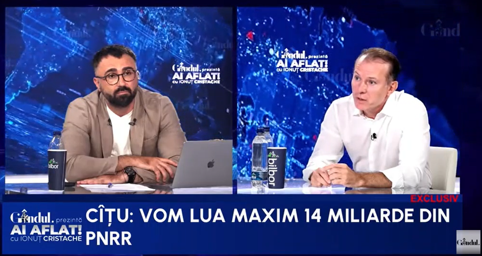Florin Cîțu: Dacă coaliția va merge până la capăt, vă garantez că nu se va face nicio reformă și vor rămâne doar cu TAXELE