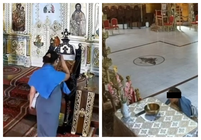 Polițiștii bucureșteni au REȚINUT o femeie cu cetățenie ucraineană, fiind acuzată că a furat bani din altarul unei biserici din sectorul 3