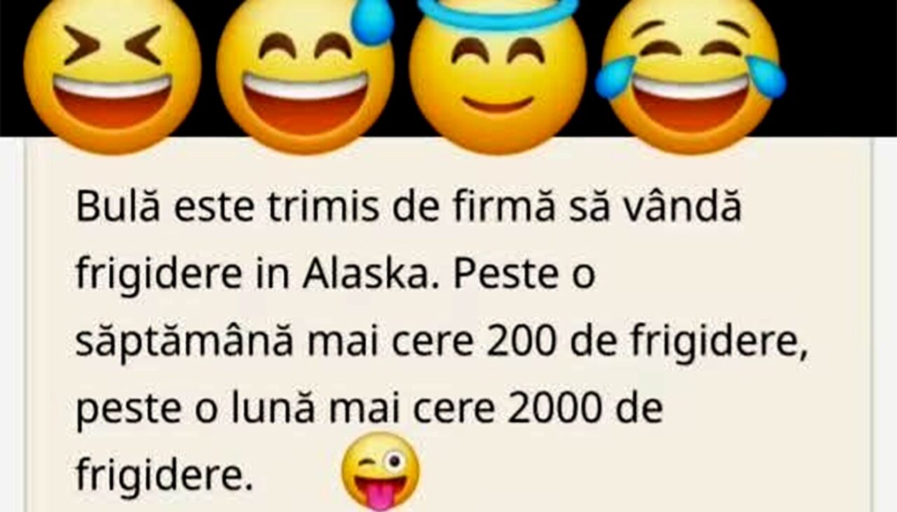 BANC | Bulă este trimis de firmă să vândă frigidere în Alaska
