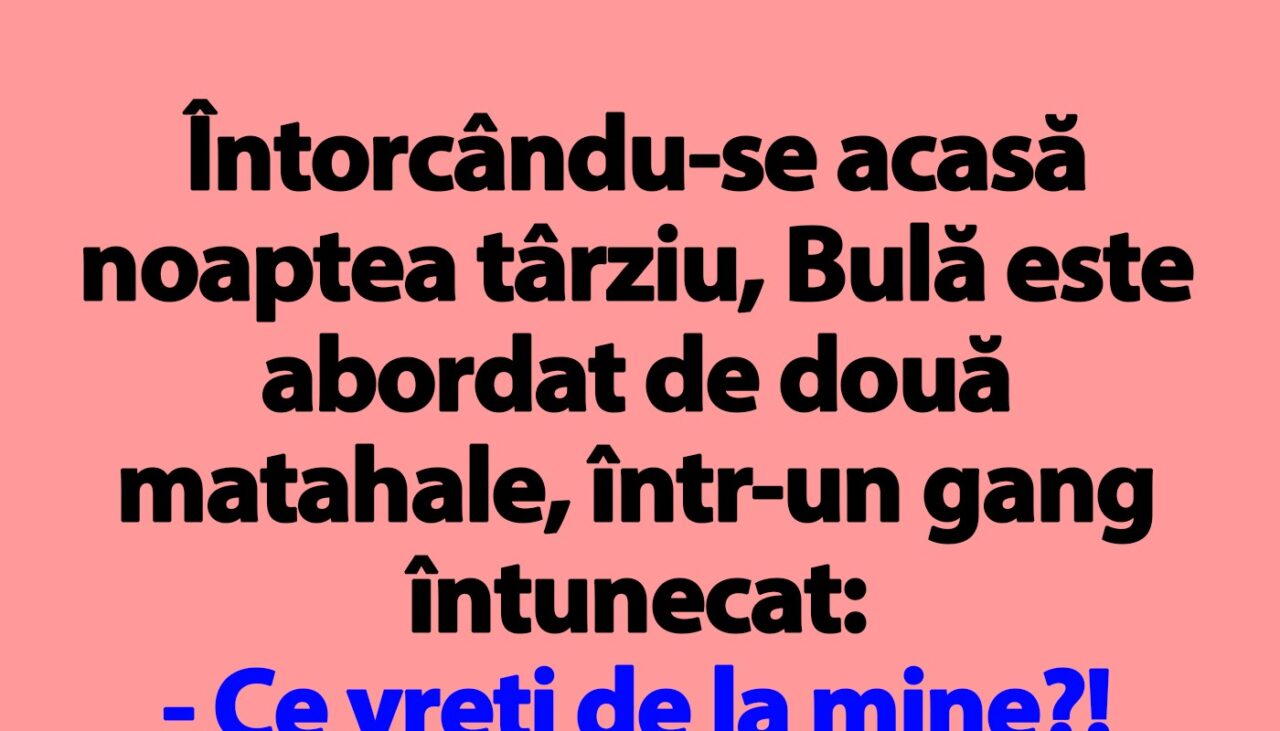 BANC | Bulă și hoții