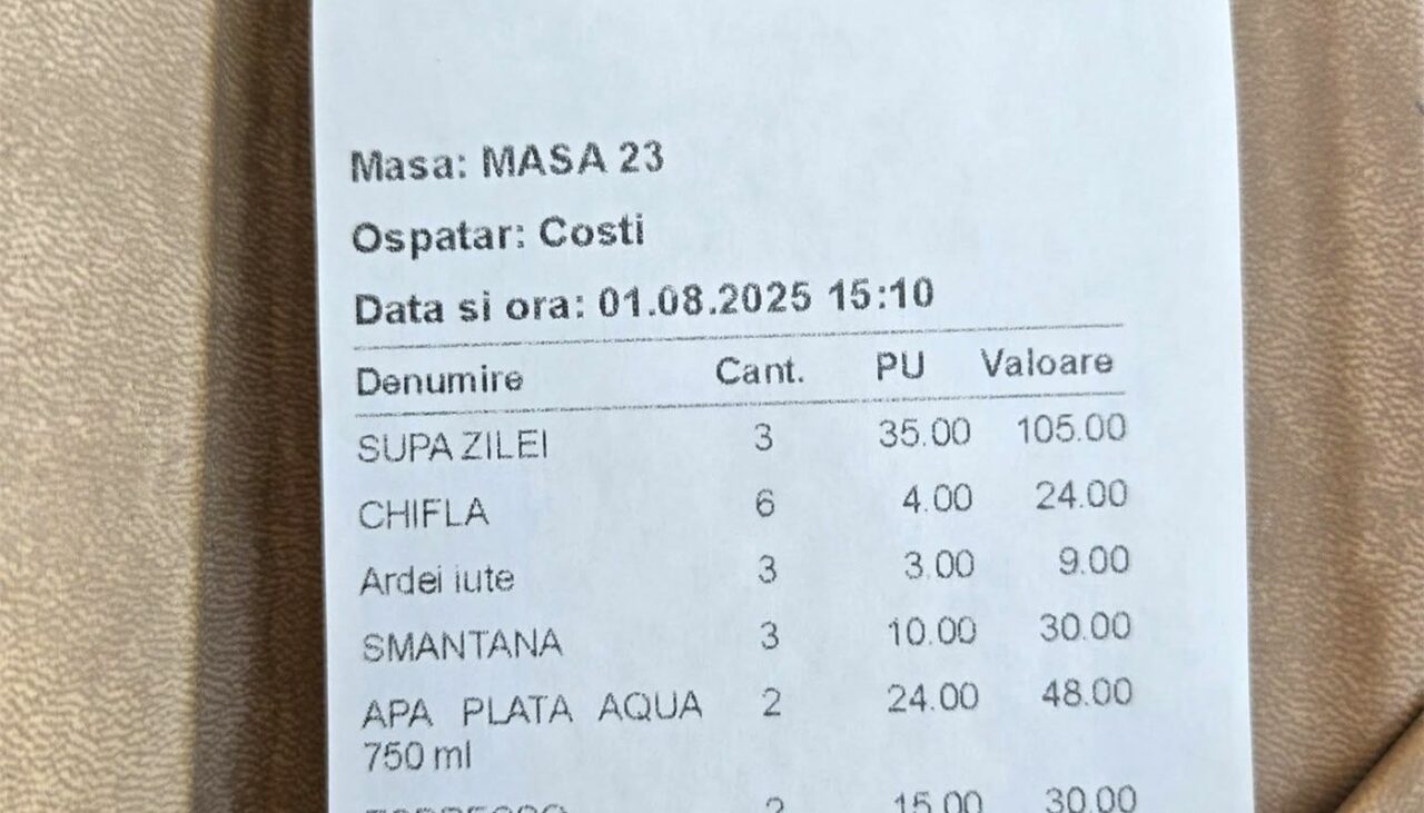Suma URIAȘĂ plătită de o turistă pentru o porție de creveți, în Costinești. Când i-a fost adusă nota de plată, a crezut că este o glumă