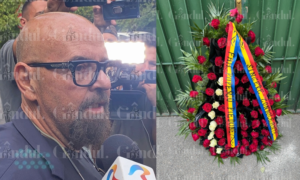 PIEDONE a depus prima coroană de flori la reședința lui Ion Iliescu, din Primăverii: „L-am cunoscut chiar înainte de ’89”