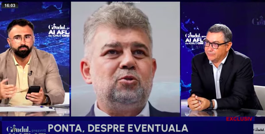 Ponta: Ciolacu încearcă să rămână în joc prin candidatura de la Buzău
